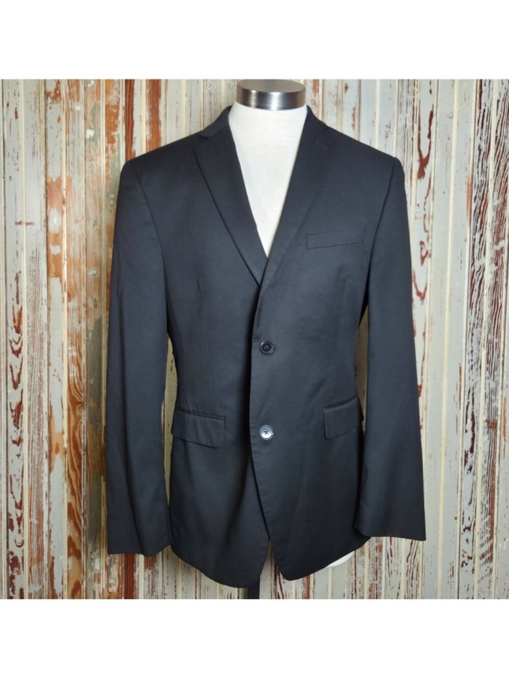Alfani Slim Fit Black Two-Button Blazer Jacket Mens Size M